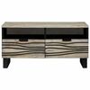 vidaXL Tavolino da salotto con cassetto Beige e Nero 80 x 54 x 40 cm