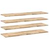 vidaXL Mensole da Parete 4 pz 160x40x2 cm Legno Acacia Non Trattato