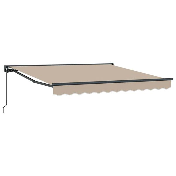 vidaXL Tenda Retrattile Beige 300x250 cm Tessuto