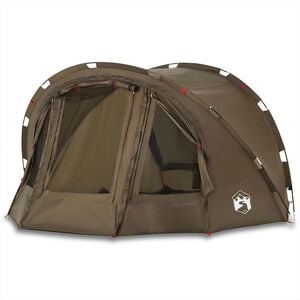 vidaXL Tenda da Pesca per 4 Persone Verde Oliva Impermeabile