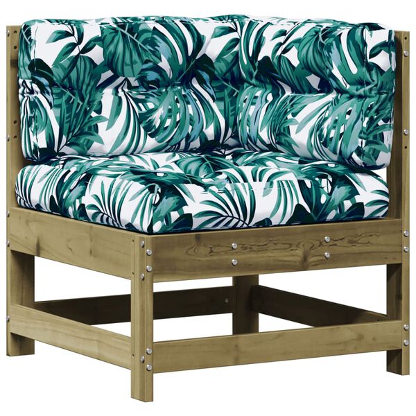 vidaXL Set Divani da Giardino 7pz con Cuscini Legno Impregnato di Pino