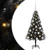 vidaXL Albero di Natale Nero 120 cm PVC