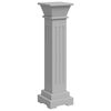vidaXL Piedistallo per Piante Quadrato Classico Grigio 17x17x66 cm MDF