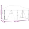 vidaXL Tenda Party Antracite 291 x 580 x 315 cm Tessuto Oxford