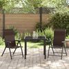 vidaXL Set da Pranzo per Giardino 3 pcs Marrone