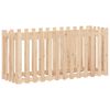 vidaXL Fioriera Rialzata Giardino a Recinzione 150x50x70cm Legno Pino