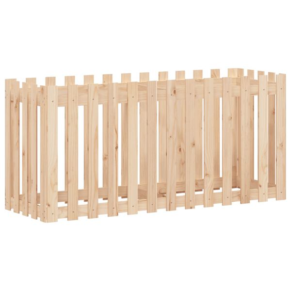 vidaXL Fioriera Rialzata Giardino a Recinzione 150x50x70cm Legno Pino