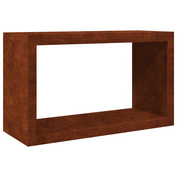 vidaXL Rack per Legna da Ardere 100x40x60 cm in Acciaio Corten