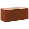 vidaXL Panchina da giardino 2 -Seater 100 x 40 x 43 cm acciaio corten