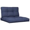 vidaXL Set Cuscini per Pallet Blu Marino 70x40x12 cm in Tessuto