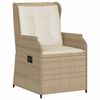 vidaXL Set Divani da Giardino 5 pz con Cuscini in Polyrattan Beige