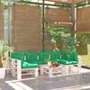 vidaXL Set Divani da Giardino Pallet 7 pz con Cuscini in Legno di Pino