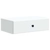 vidaXL Tavolino da Parete Laterale Bianco 59 x 34,5 x 17 cm