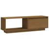 vidaXL Mobile Porta TV Marrone Ambra 110x30x33,5 cm in Legno di Pino