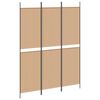 vidaXL Paravento a 3 pannelli Beige 150 x 200 cm Tessuto