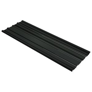 vidaXL Pannello per tetto 12 pz Antracite 129 x 45 cm Acciaio zincato