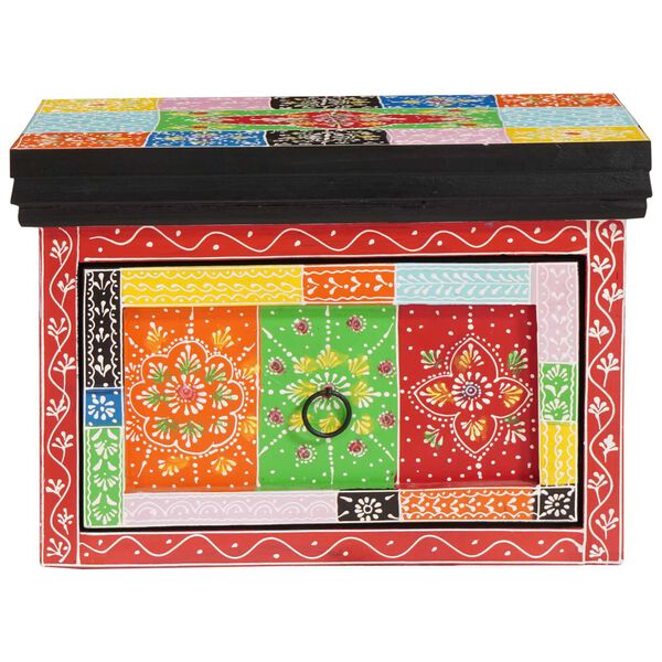 vidaXL Armadio da Notte con cassetto 2 pcs Multicolore 40 x 30 x 28 cm