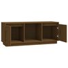 vidaXL Mobile Porta TV Ambra 110,5x35x44 cm in Legno Massello di Pino