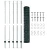 vidaXL Recinzione Euro con palo 10 x 1,5 m Acciaio rivestito in PVC