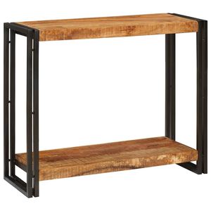 vidaXL Tavolo consolle Marrone 90 x 33 x 75 cm Legno di mango massello