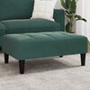 vidaXL Poggiapiedi Verde Scuro 77x55x31 cm in Velluto