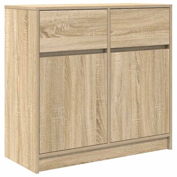 vidaXL Credenza con Cassetto Rovere Sonoma 80x34x76 cm in Truciolato