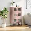 vidaXL Credenza Rosa 68x39x123 cm in Acciaio