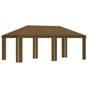 vidaXL Copertura per Gazebo 6 x 3 m Tortora Poliestere 190