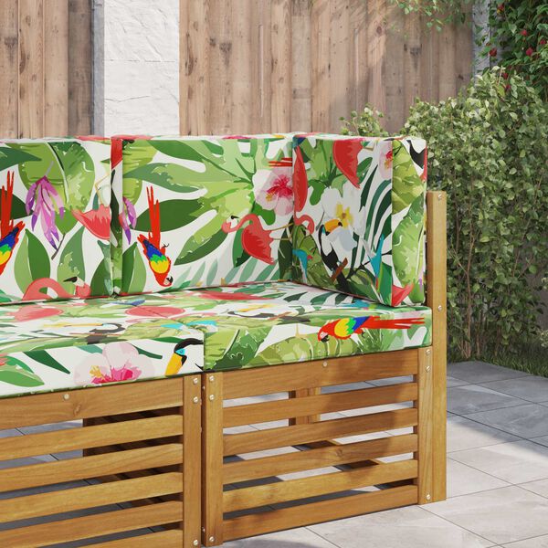 vidaXL Cuscino per divano da esterno 3 pcs colorato Poliestere