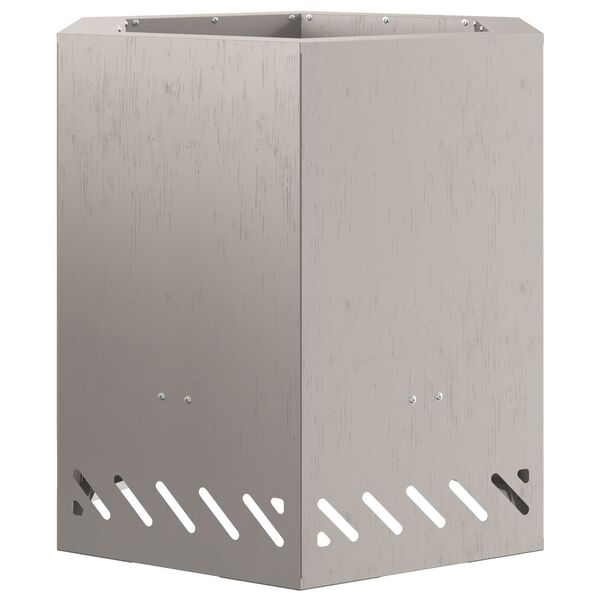 vidaXL Focolare Senza Fumi Marrone 48 x 48 x 51 cm Acciaio