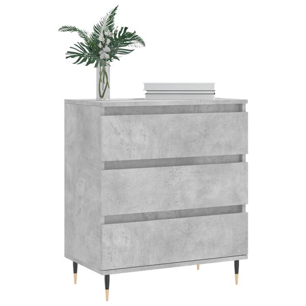 vidaXL Credenza Grigio Cemento 60x35x70 cm in Legno Multistrato