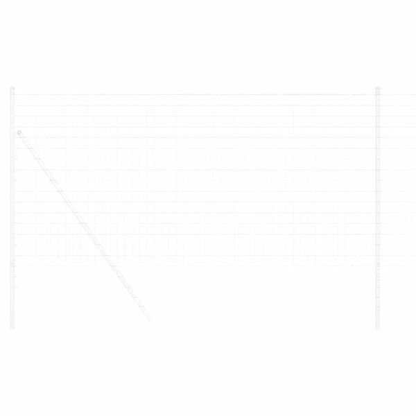 vidaXL Recinzione Euro Argento 1 x 25 m Acciaio zincato a caldo