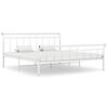 vidaXL Giroletto Bianco in Metallo 160x200 cm