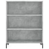 vidaXL Credenza Grigio Sonoma 69,5x32,5x180 cm Legno Multistrato