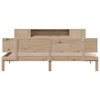 vidaXL Letto Libreria senza Materasso 200x200 cm in Legno di Pino