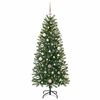 vidaXL Albero di Natale artificiale con 150 LED Verde 150 cm PE e PVC