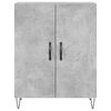 vidaXL Credenza Grigio Cemento 69,5x34x180 cm in Legno Multistrato