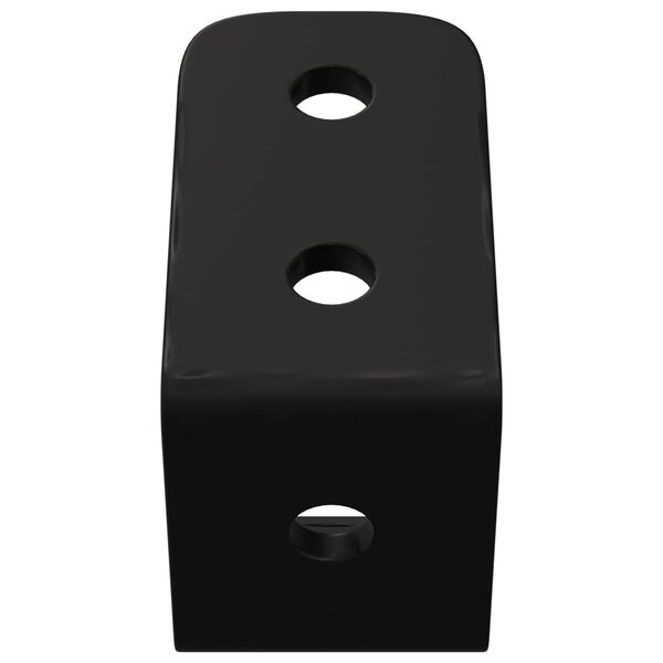 vidaXL Ganci 12 pcs Nero M5 x 110 mm Ferro