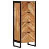 vidaXL Mobile da Bagno 40x30x100 cm Legno Massello di Acacia e Ferro