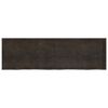vidaXL Ripiano Marrone Scuro 200x60x(2-6) cm Massello Rovere Trattato