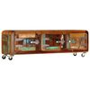 vidaXL Mobile Porta TV 120x30x37 cm in Legno Massello di Recupero