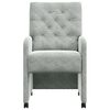 vidaXL Sedie da Pranzo con Ruote 2 pcs Grigio chiaro 58 x 67 x 97 cm