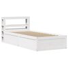 vidaXL Giroletto con Testiera Bianco 90x190 cm Legno Massello di Pino