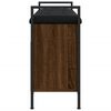 vidaXL Panca Porta Scarpe Rovere Marrone 85,5x32x57,5 cm
