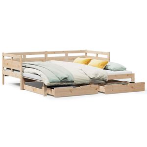 vidaXL Divano Letto Estraibile con Cassetti senza Materasso 80x200 cm