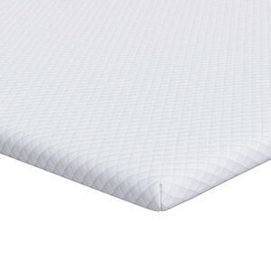 vidaXL Topper per materasso Bianco 80 x 200 cm Tessuto Jacquard