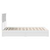 vidaXL Letto con Contenitore Bianco 120 x 190 cm Legno multistrato
