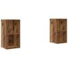 vidaXL Set mobile TV 2 pz Legno vecchio Legno ingegnerizzato