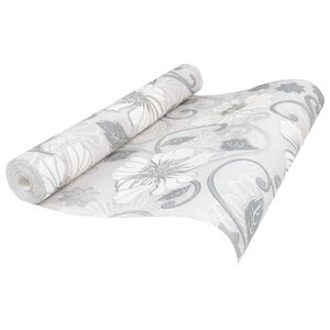 vidaXL Carta da parati Solida 3D Fiore 10 x 0,53 m Tessuto Non Tessuto