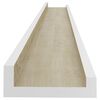 vidaXL Mensole da Parete 4 pz Bianco e Rovere Sonoma 100x9x3 cm